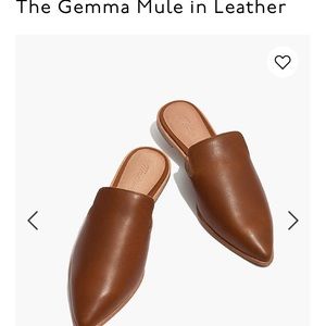 Madewell Gemma mule in English saddle